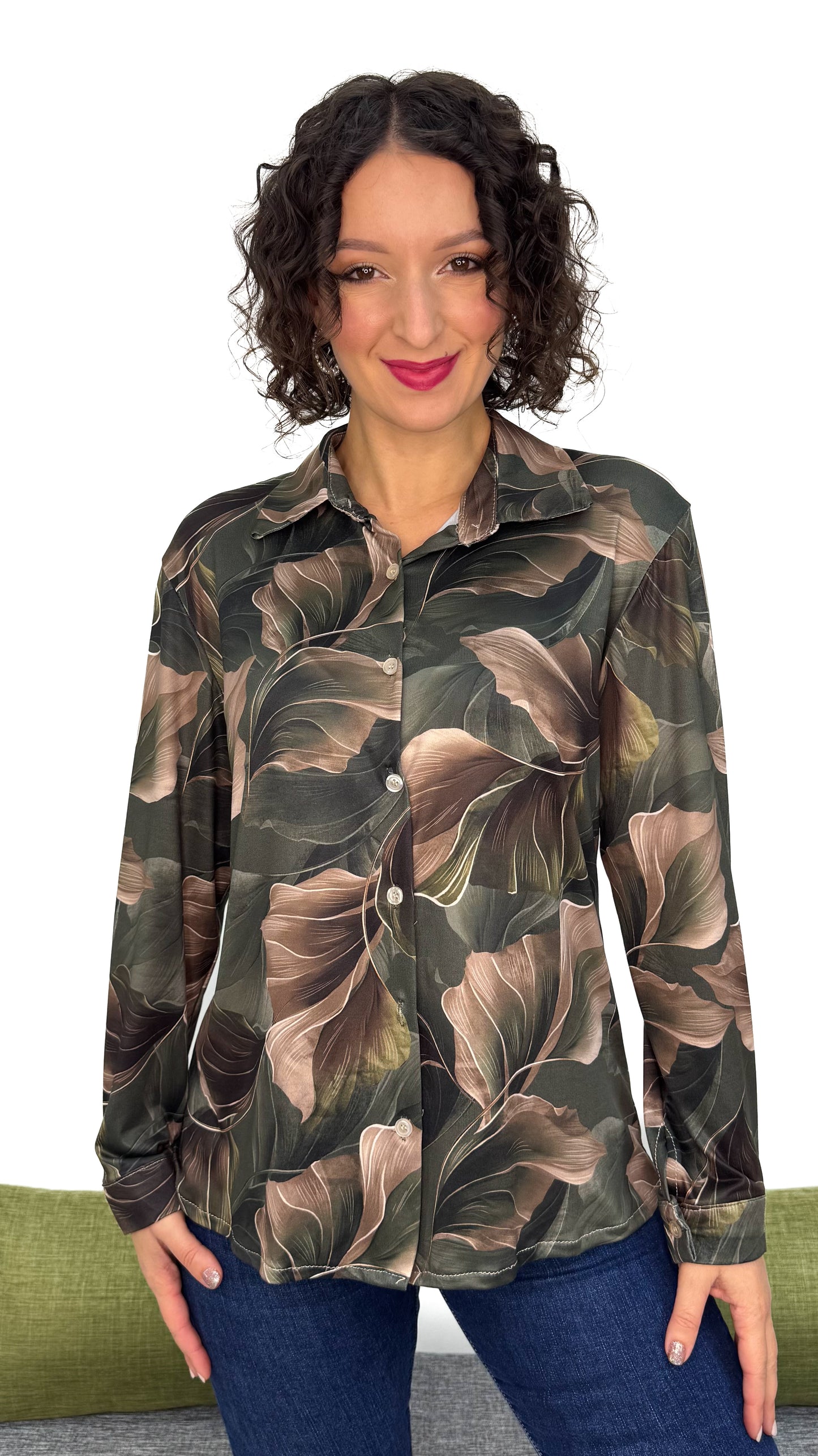 CAMICIA IN MAGLIA FANTASIA