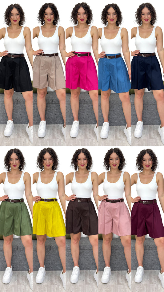 PANTALONCINO EFFETTO GONNA 100% COTONE