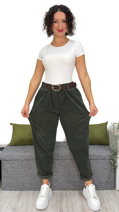 PANTALONE BALLON IN VELLUTO