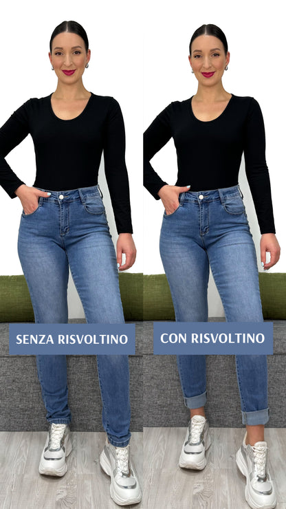 JEANS REGULAR CHIARO EFFETTO -5KG