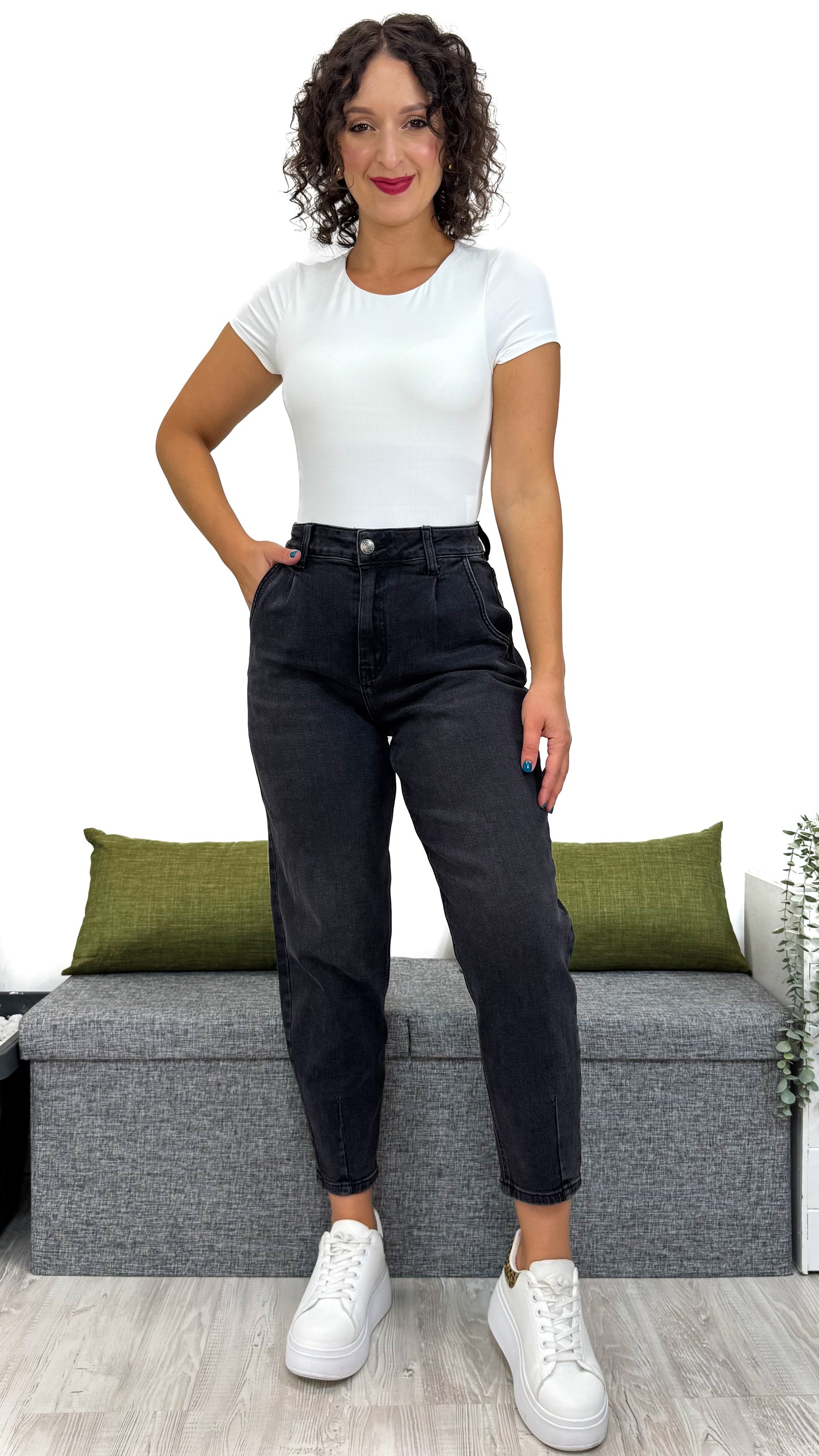 JEANS BALLON NERO