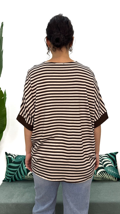 T-SHIRT MORBIDA A RIGHE