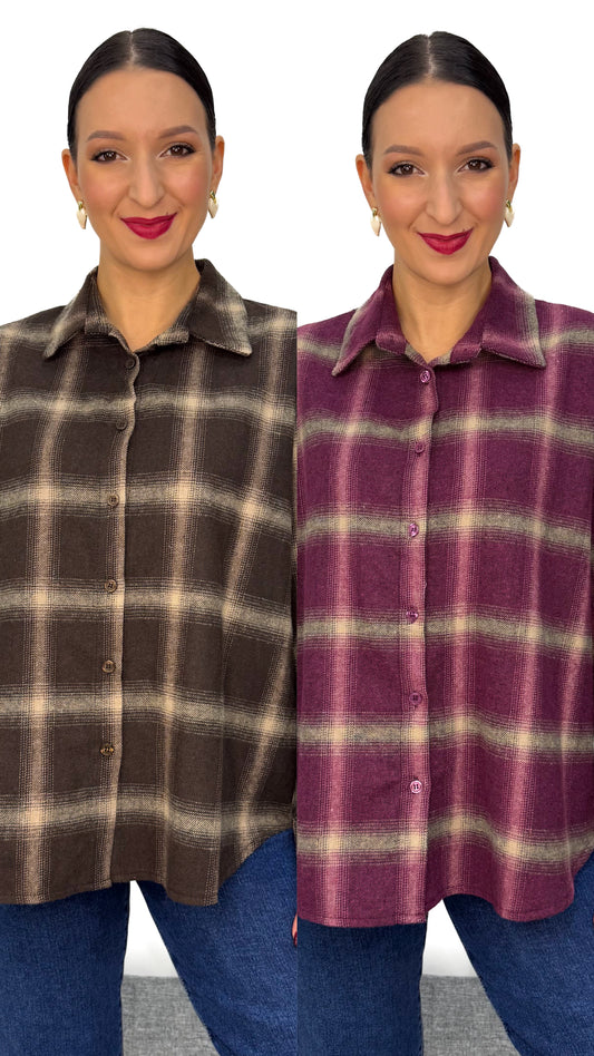 CAMICIA QUADRI IN FLANELLA