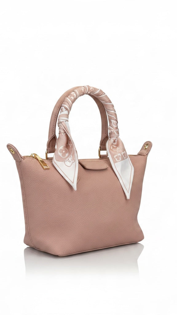 BORSA FOULARD ROSA PICCOLA