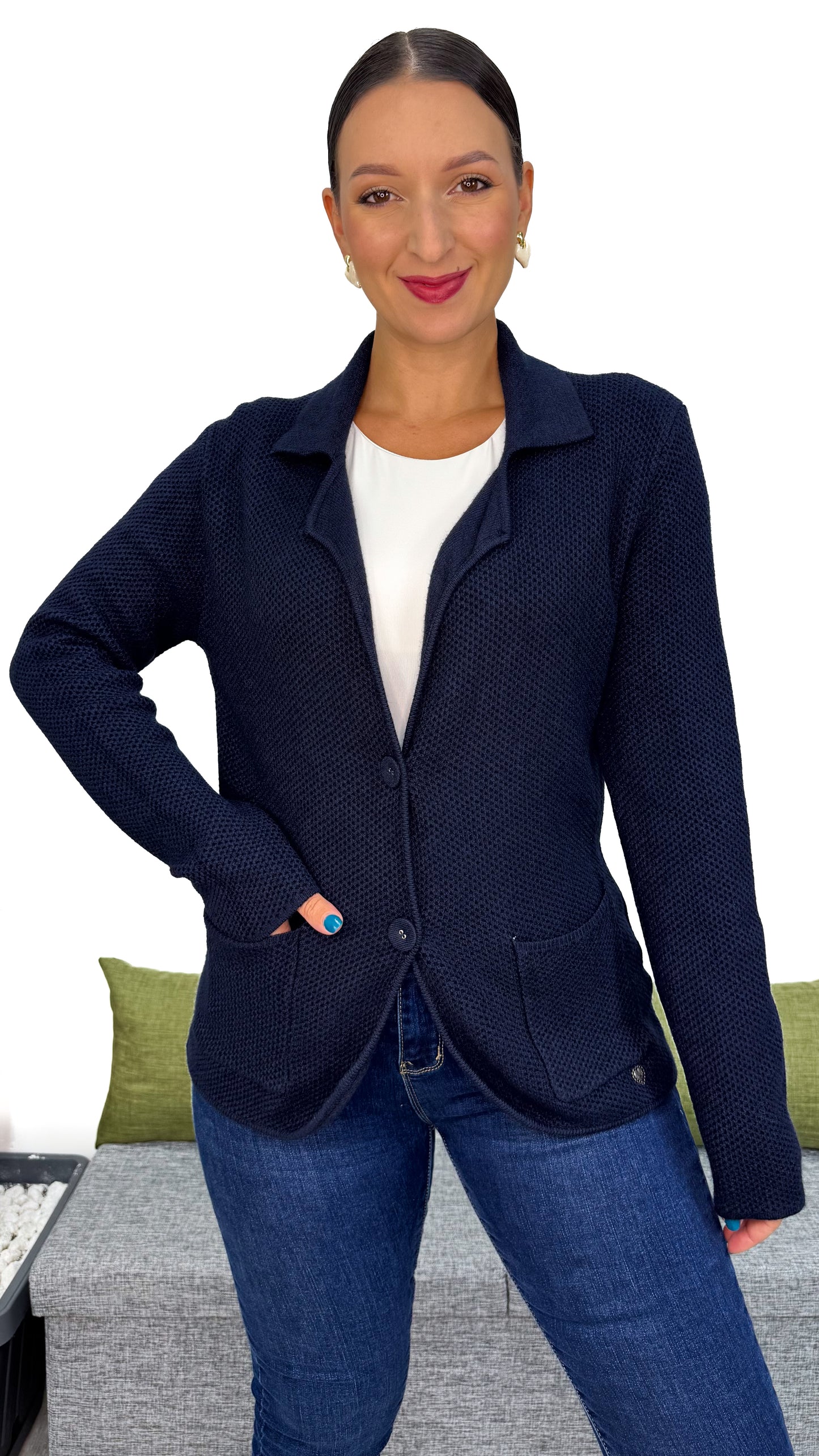 BLAZER IN MAGLIA