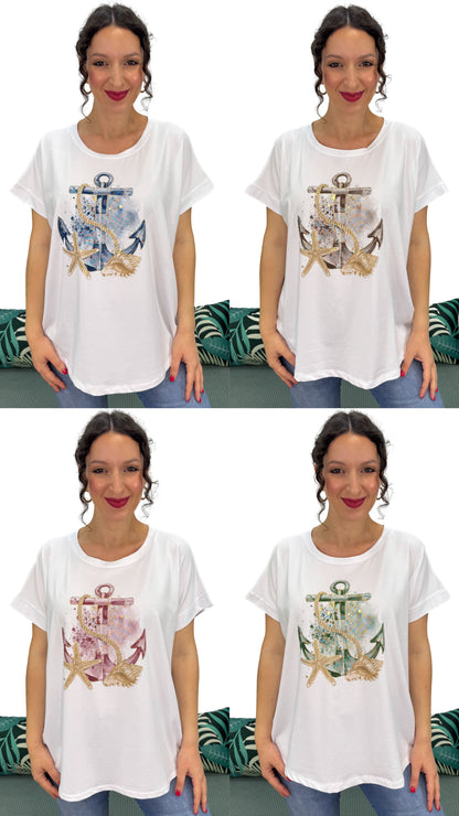 T-SHIRT ANCORA LINEA MORBIDA