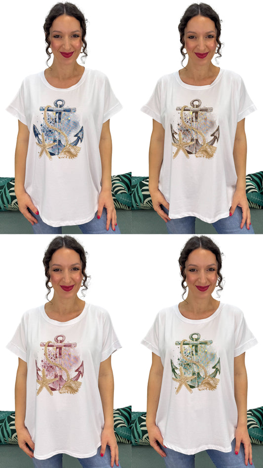 T-SHIRT ANCORA LINEA MORBIDA