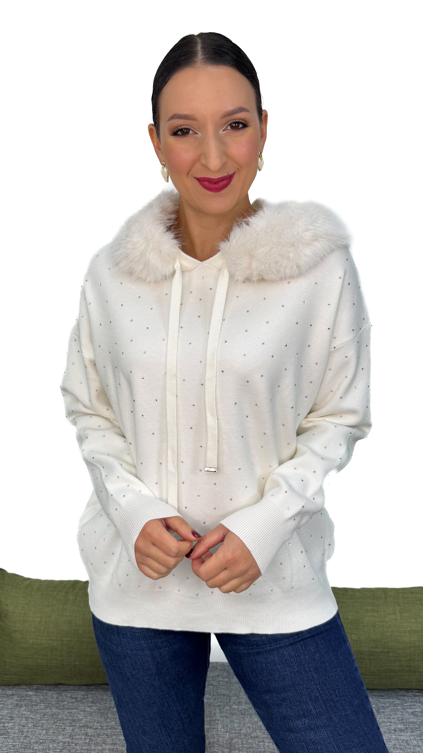 FELPA IN MAGLIA GLITTER