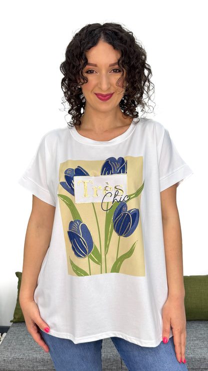 T-SHIRT TULIPANI LINEA MORBIDA