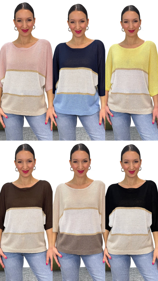 MAGLIONCINO IN FILO LUMINOSO