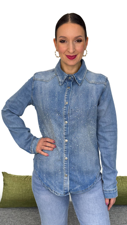 CAMICIA JEANS LUMINOSA