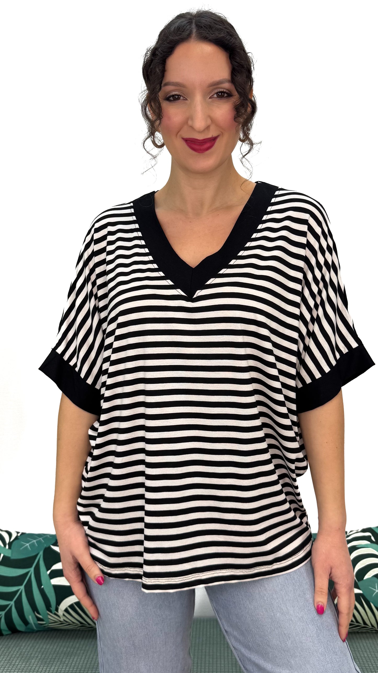 T-SHIRT MORBIDA A RIGHE