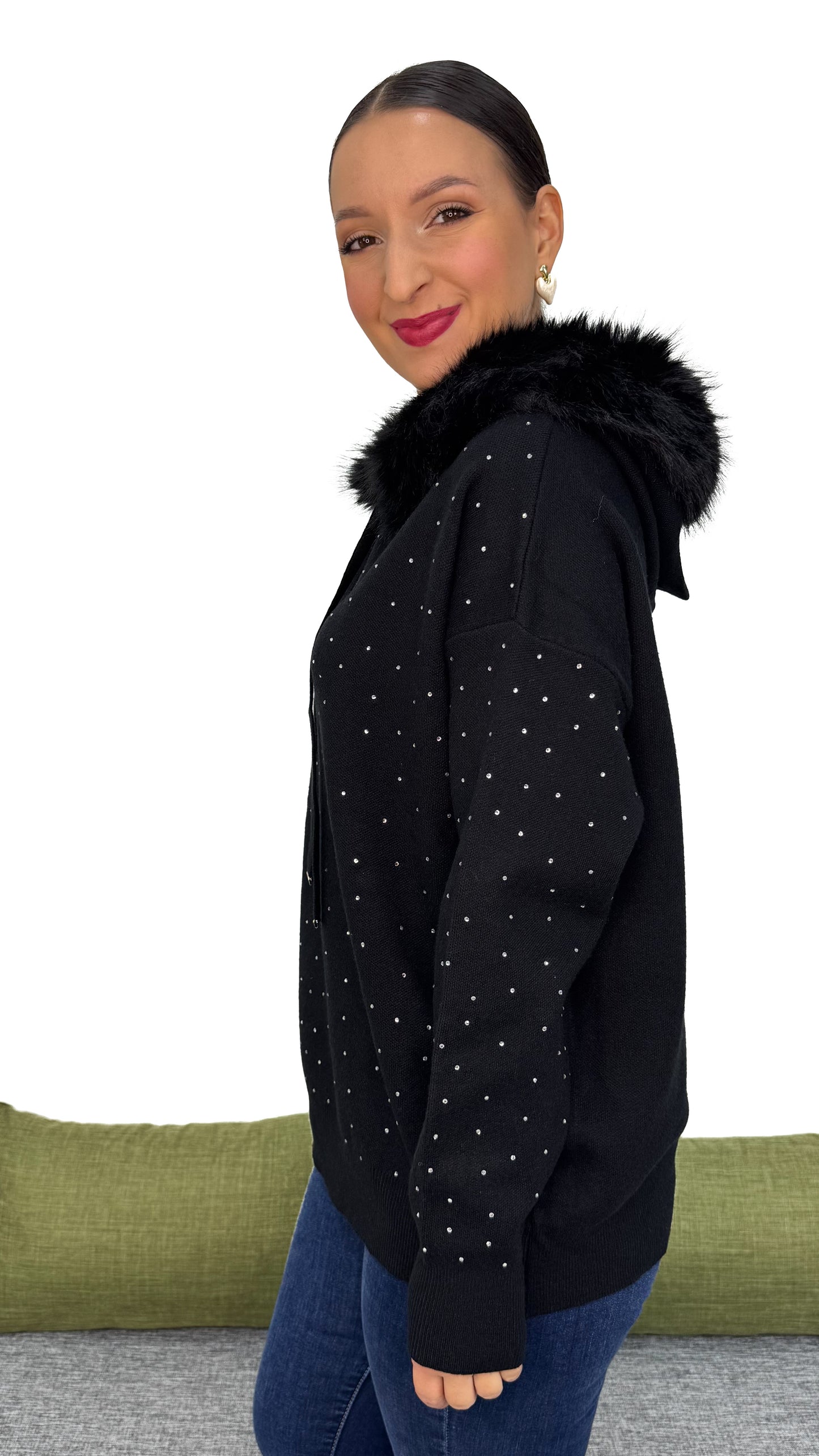 FELPA IN MAGLIA GLITTER