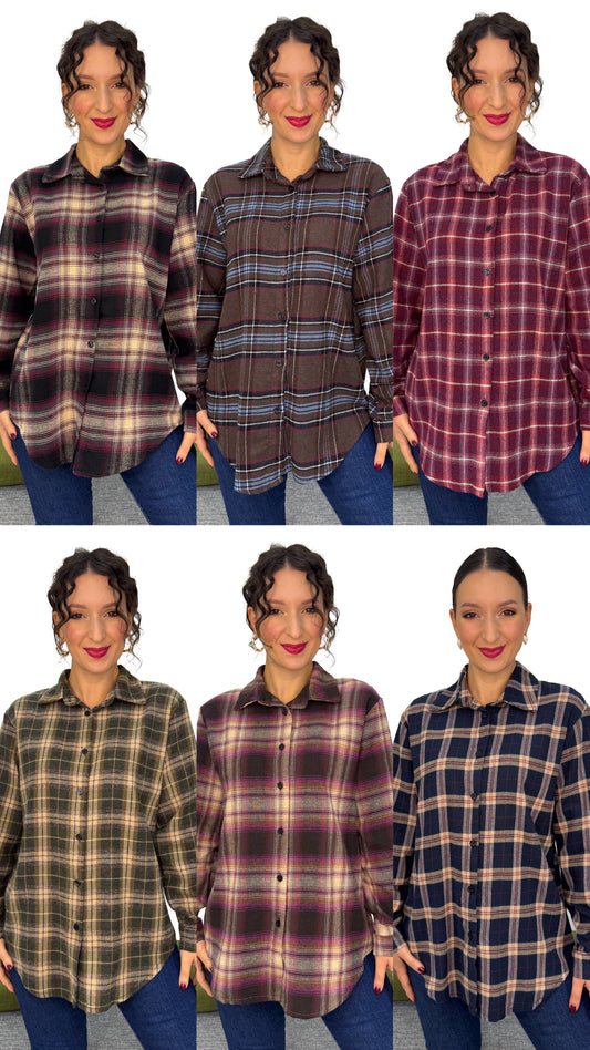 CAMICIA QUADRI IN FLANELLA