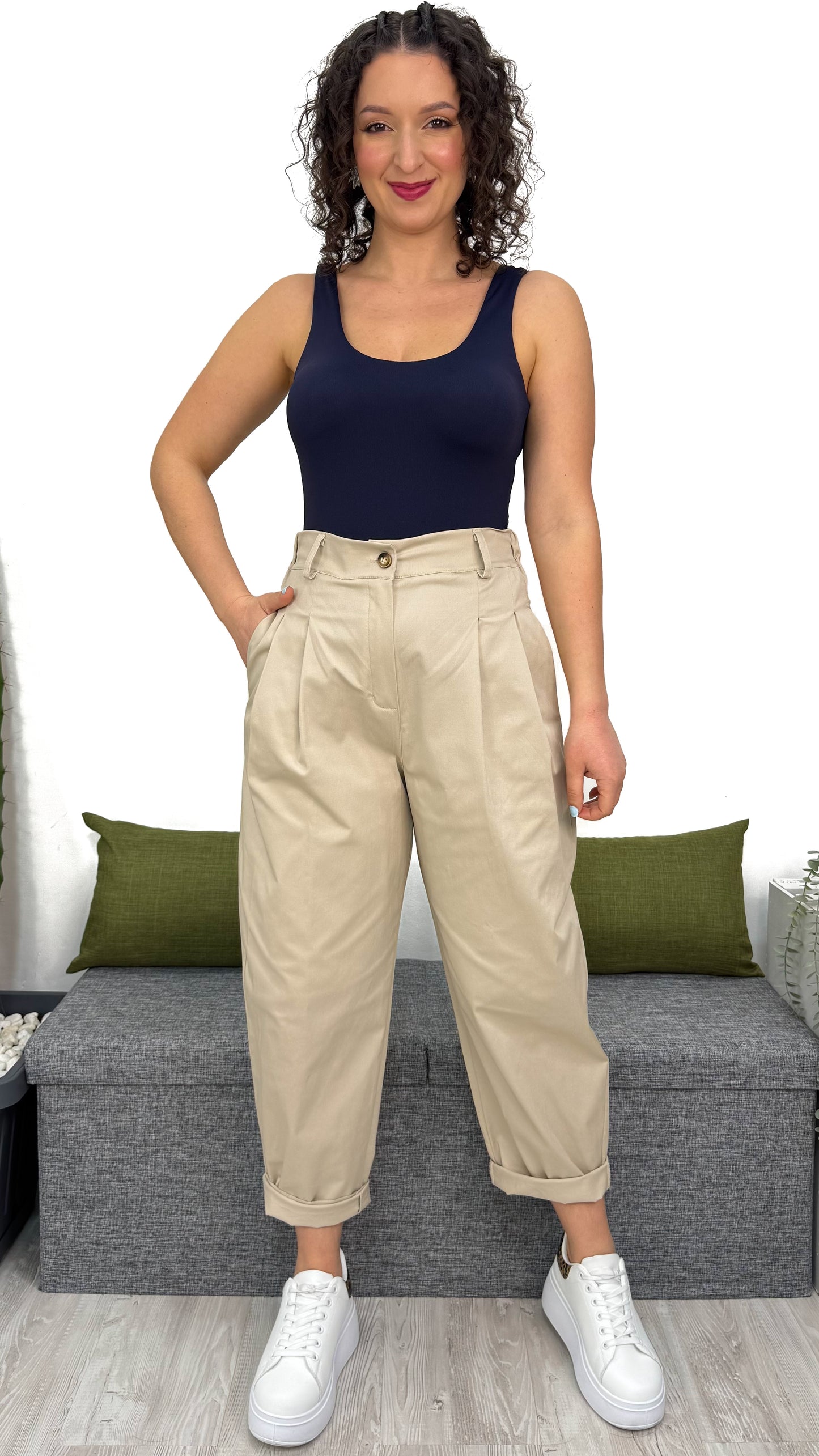 PANTALONE BALLON IN COTONE