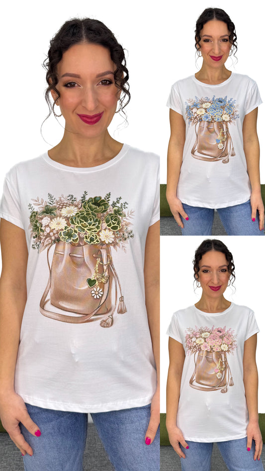 T-SHIRT FLOREALE