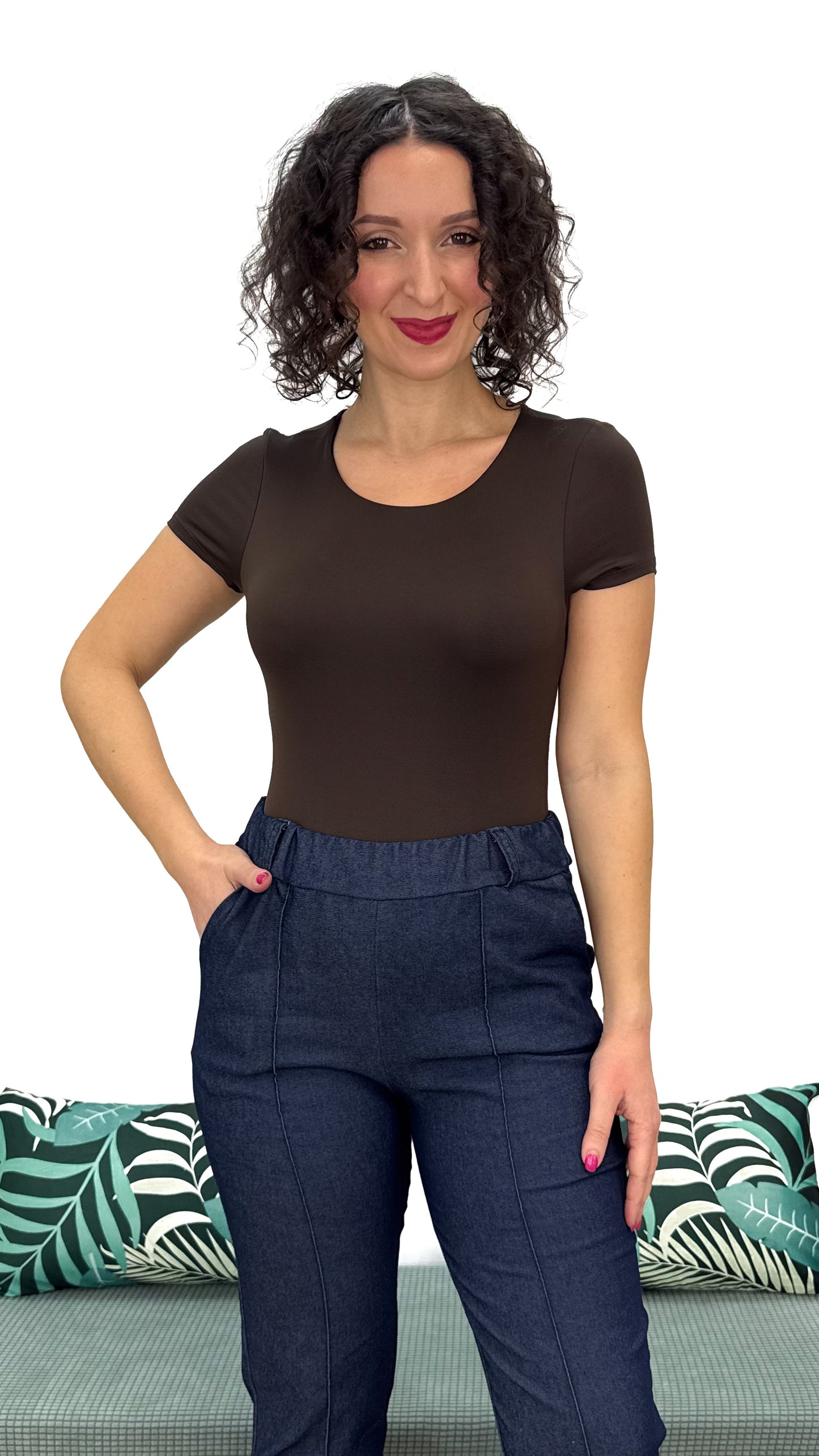 BODY MEZZA MANICA IN LYCRA