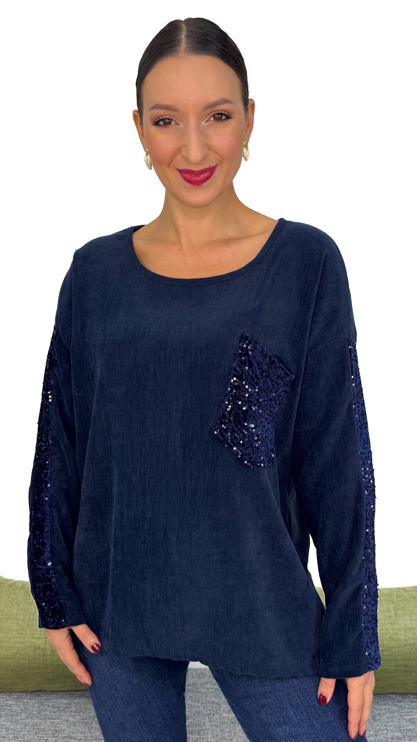MAGLIA PAILLETTES LINEA MORBIDA