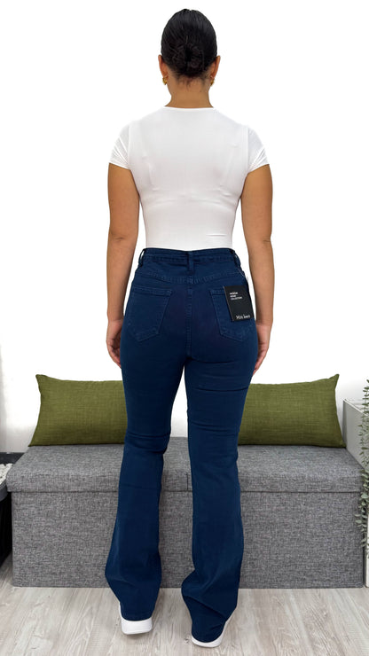 JEANS FLARE BLU ROYAL