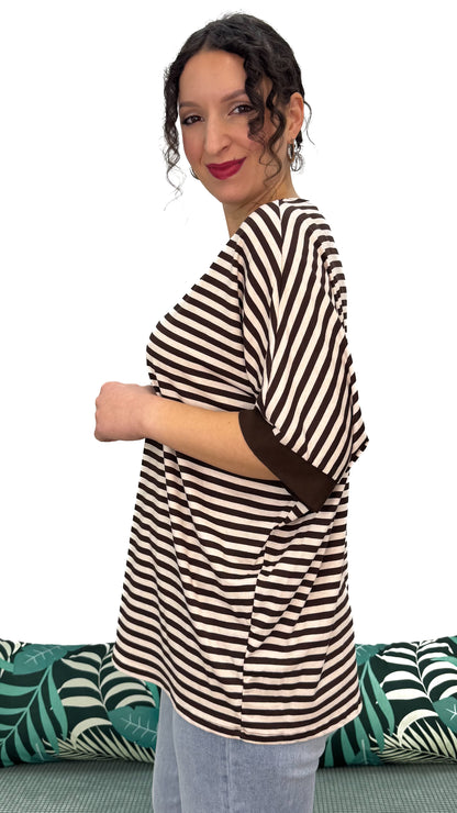 T-SHIRT MORBIDA A RIGHE