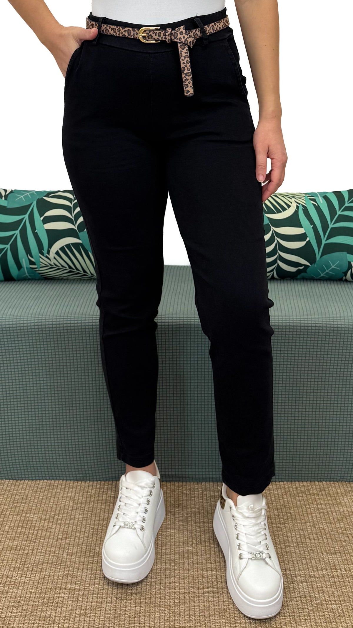 PANTALONE SKINNY LINEA PERFETTA NERO