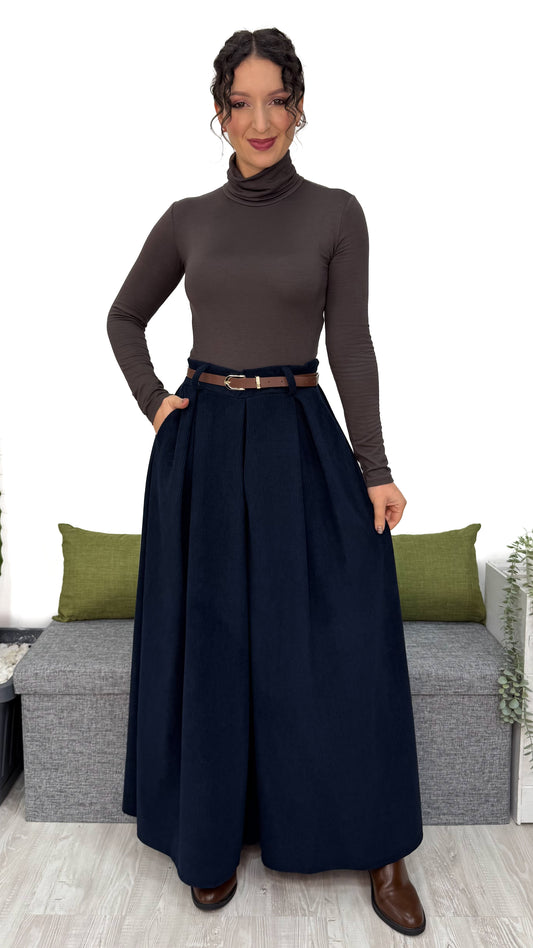 PANTAGONNA LUNGA IN VELLUTO