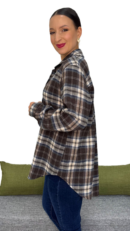 CAMICIA QUADRI IN FLANELLA