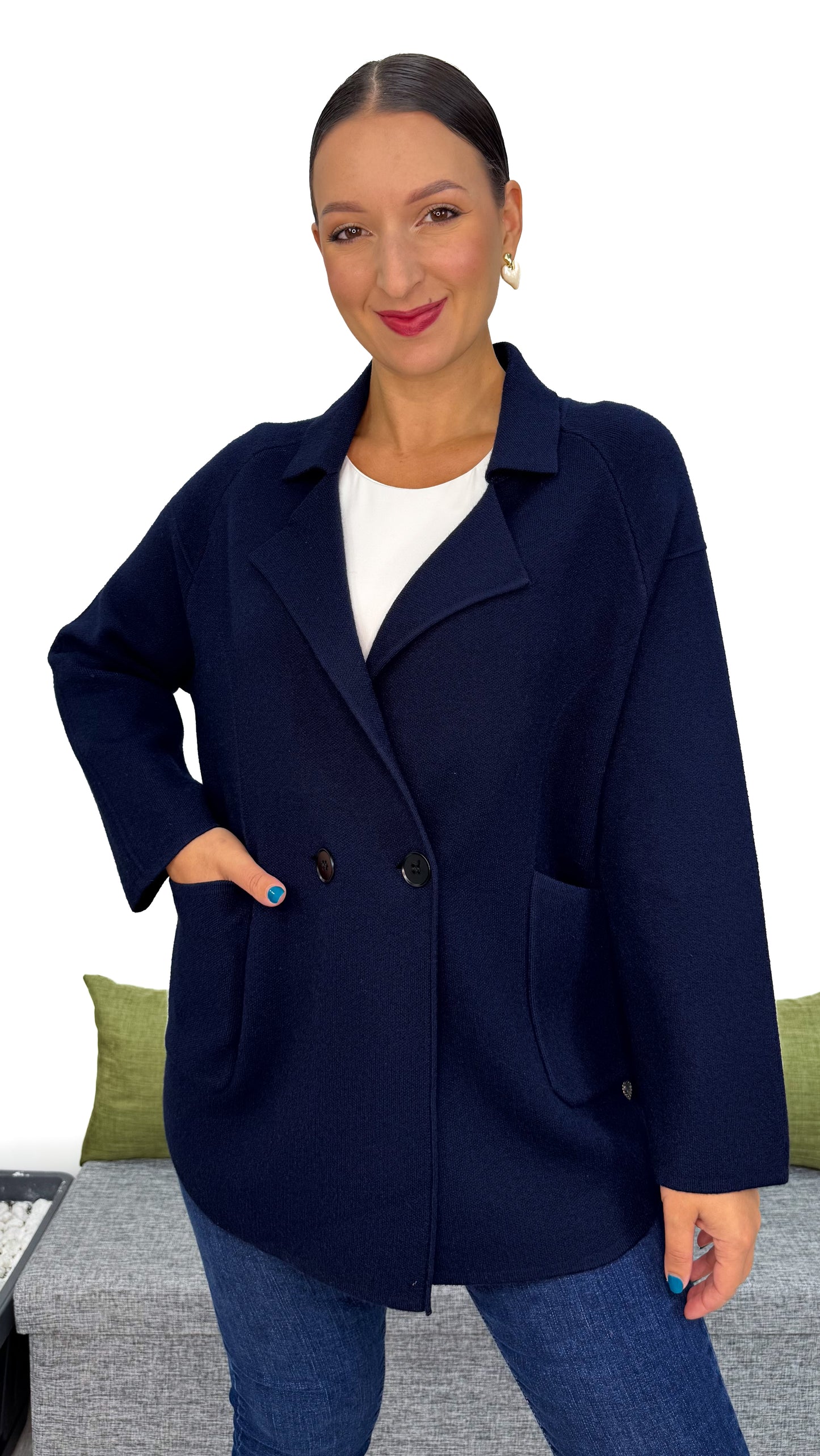 CARDIGAN/BLAZER IN MAGLIA