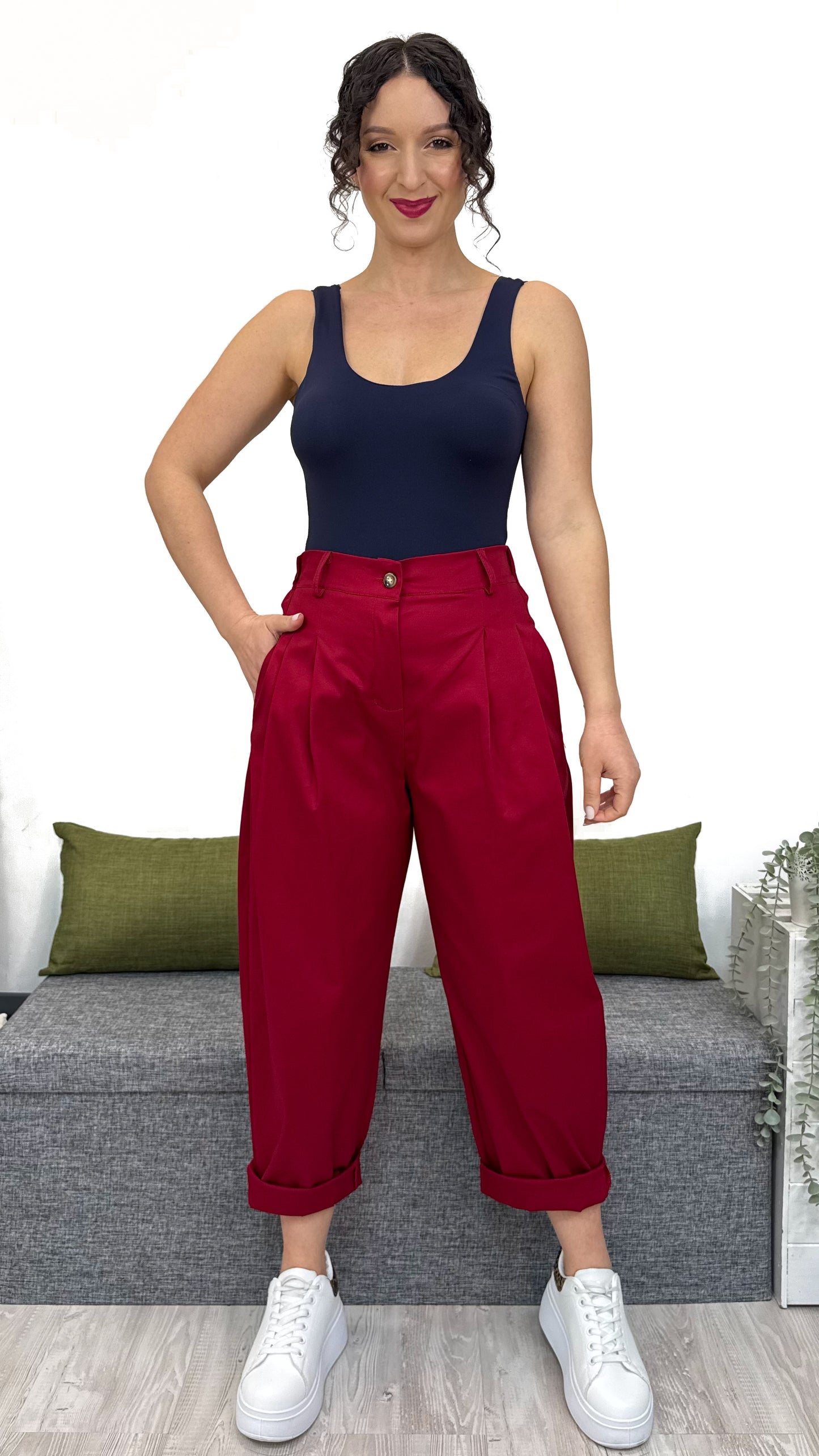 PANTALONE BALLON IN COTONE