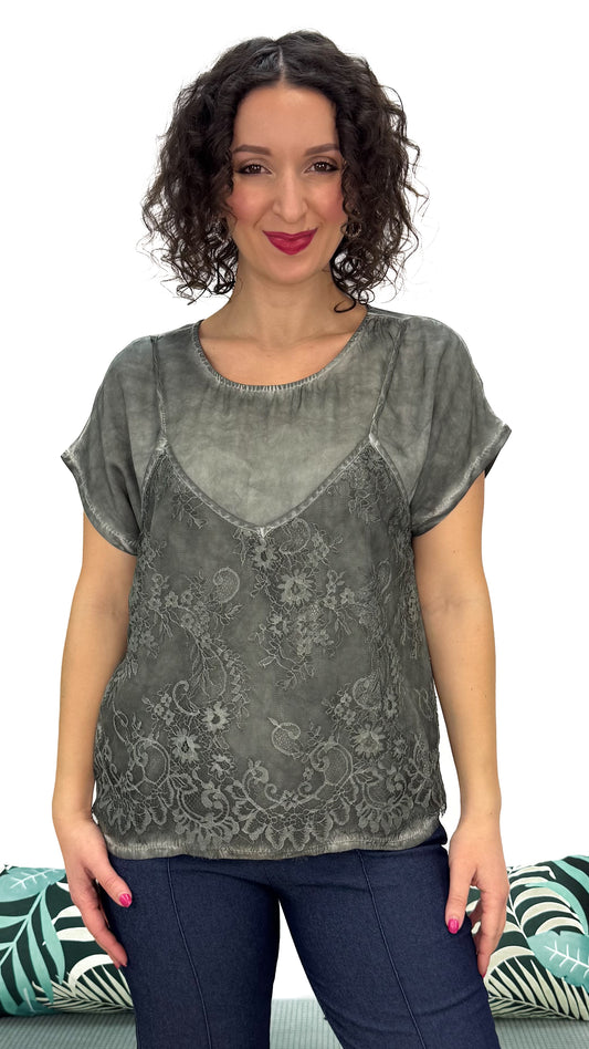 T-SHIRT DOPPIO EFFETTO