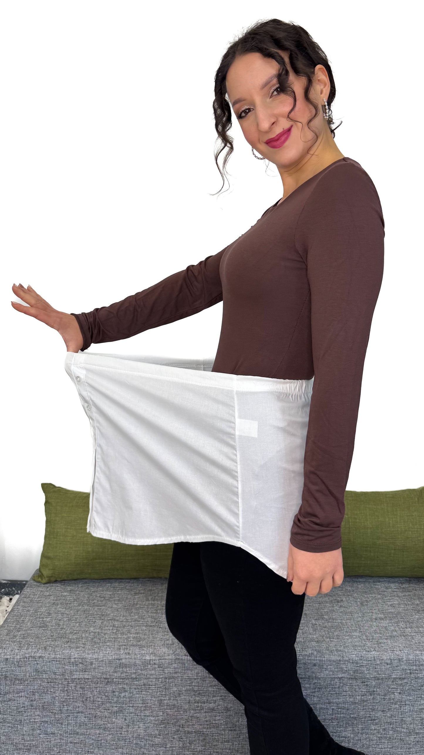 GONNA CAMICIA BIANCA