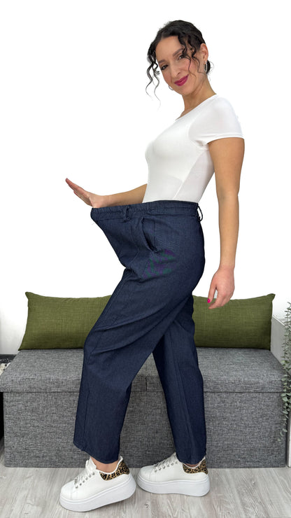 PANTALONE IN MORBIDO DENIM
