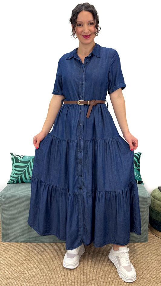 ABITO ROMANTICO IN DENIM