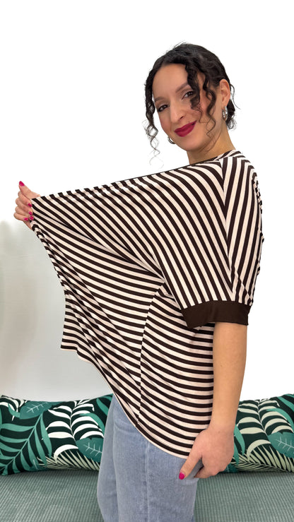 T-SHIRT MORBIDA A RIGHE