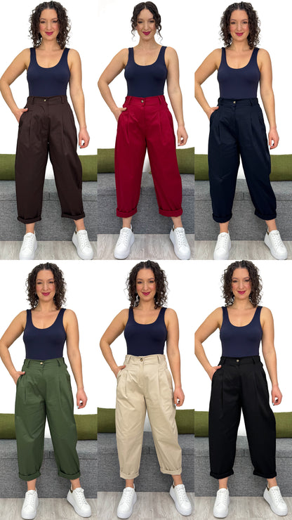 PANTALONE BALLON IN COTONE