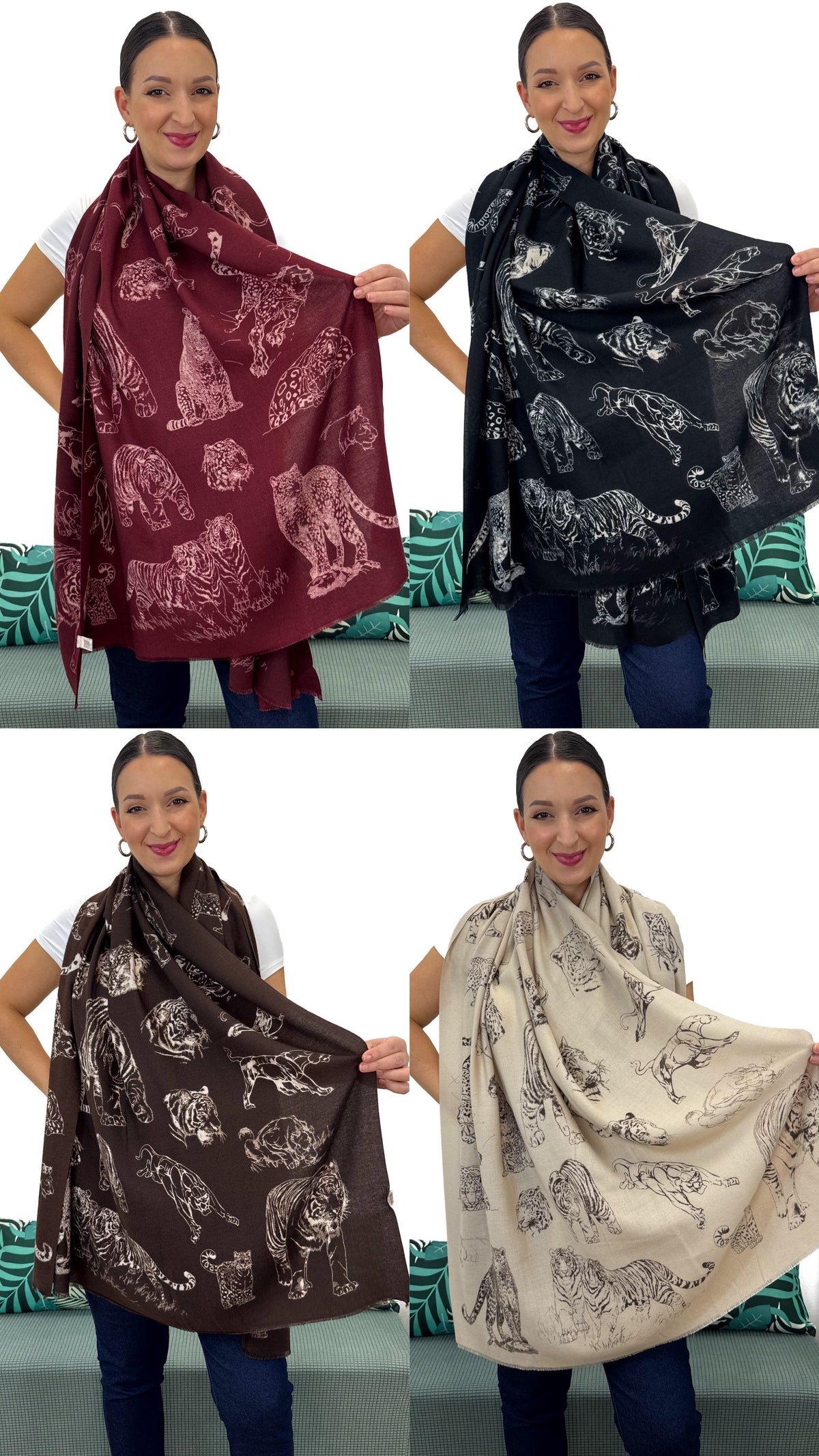 SCIARPA FOULARD FANTASIA TIGRI