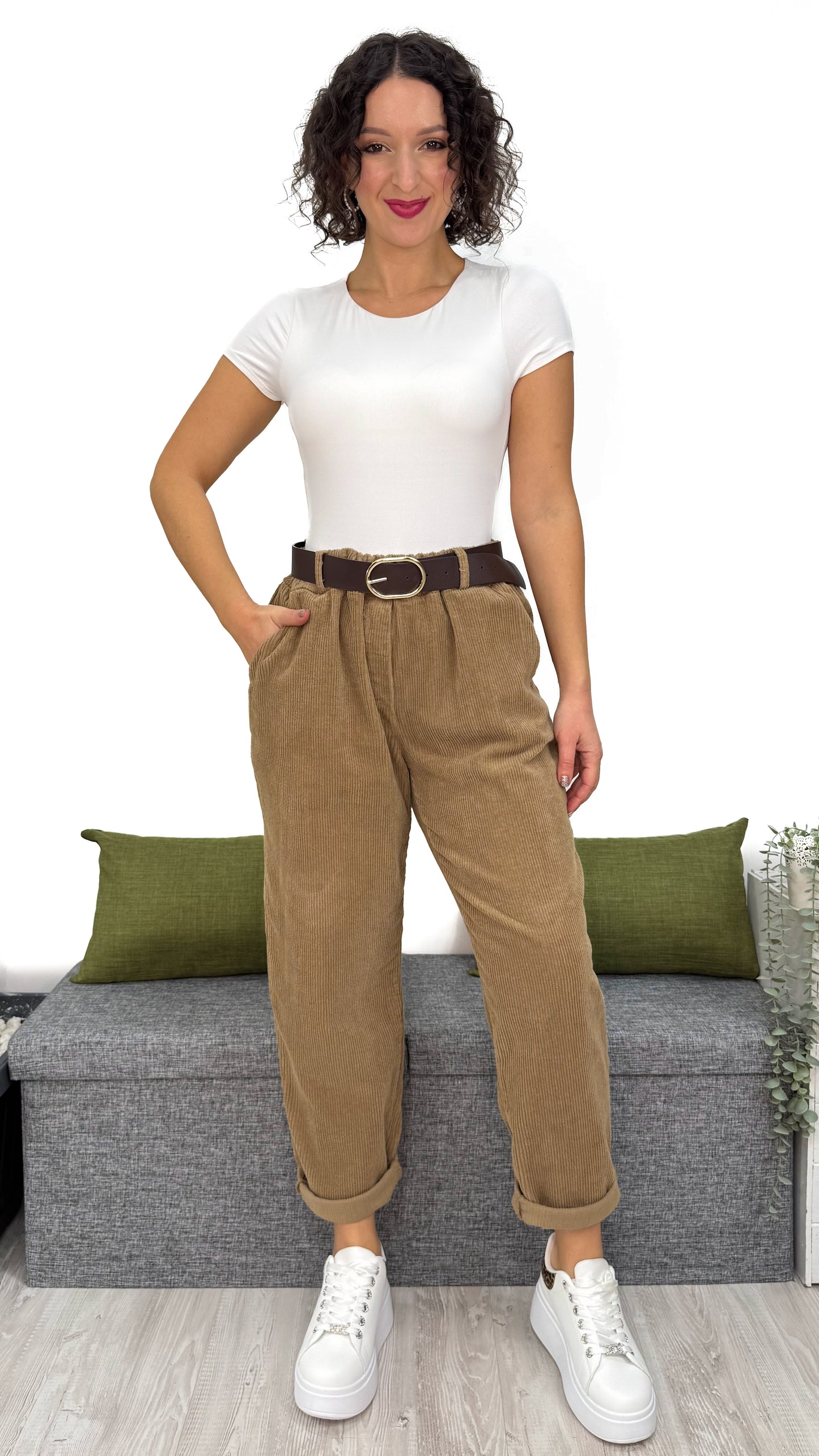 PANTALONE BALLON IN VELLUTO