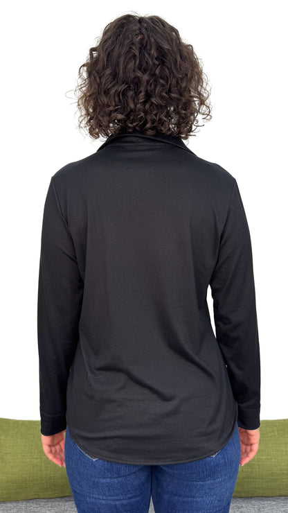 CAMICIA IN MAGLIA TINTA UNITA