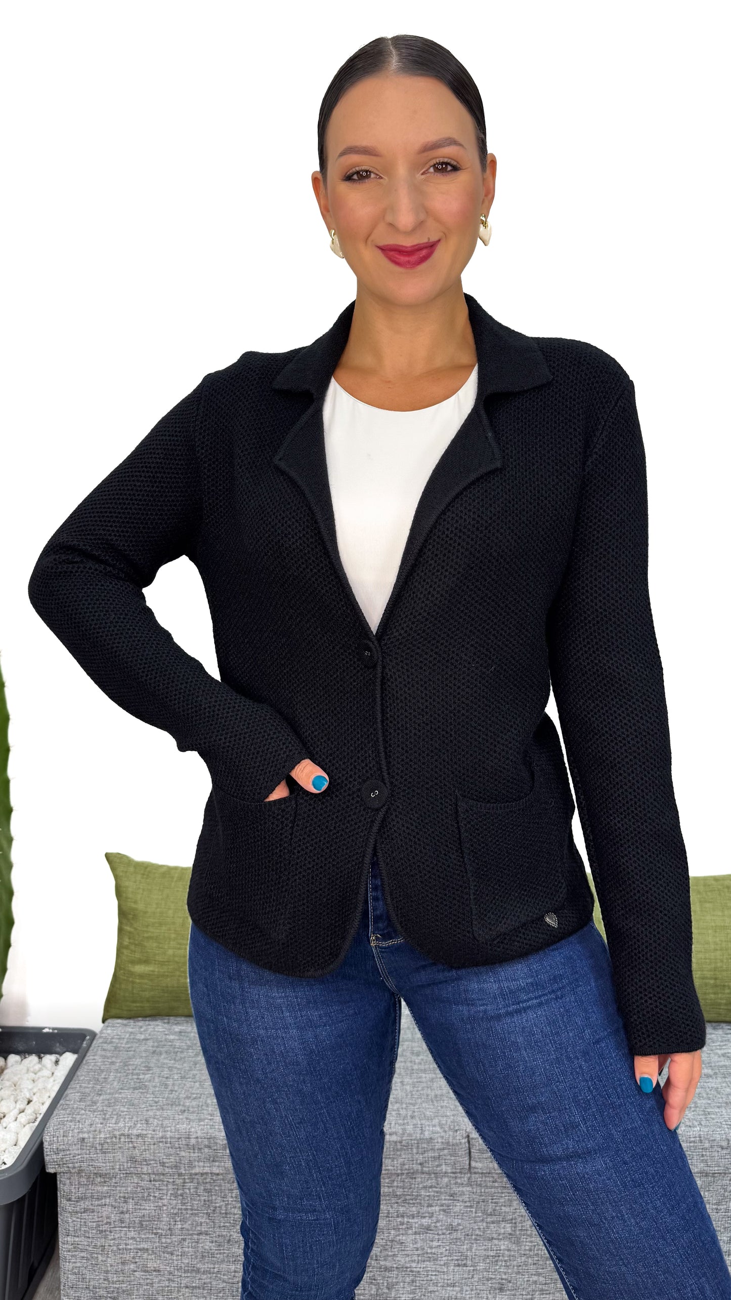 BLAZER IN MAGLIA