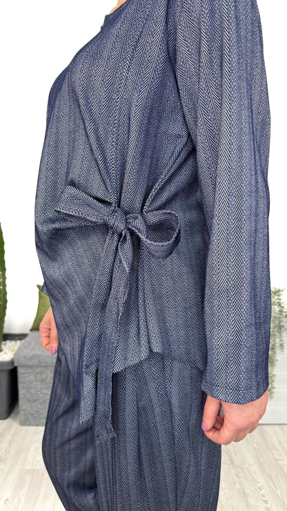 MAGLIA TWEED FIOCCO LATERALE