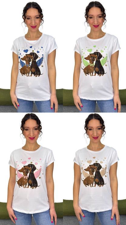 T-SHIRT BASSOTTI IN LOVE