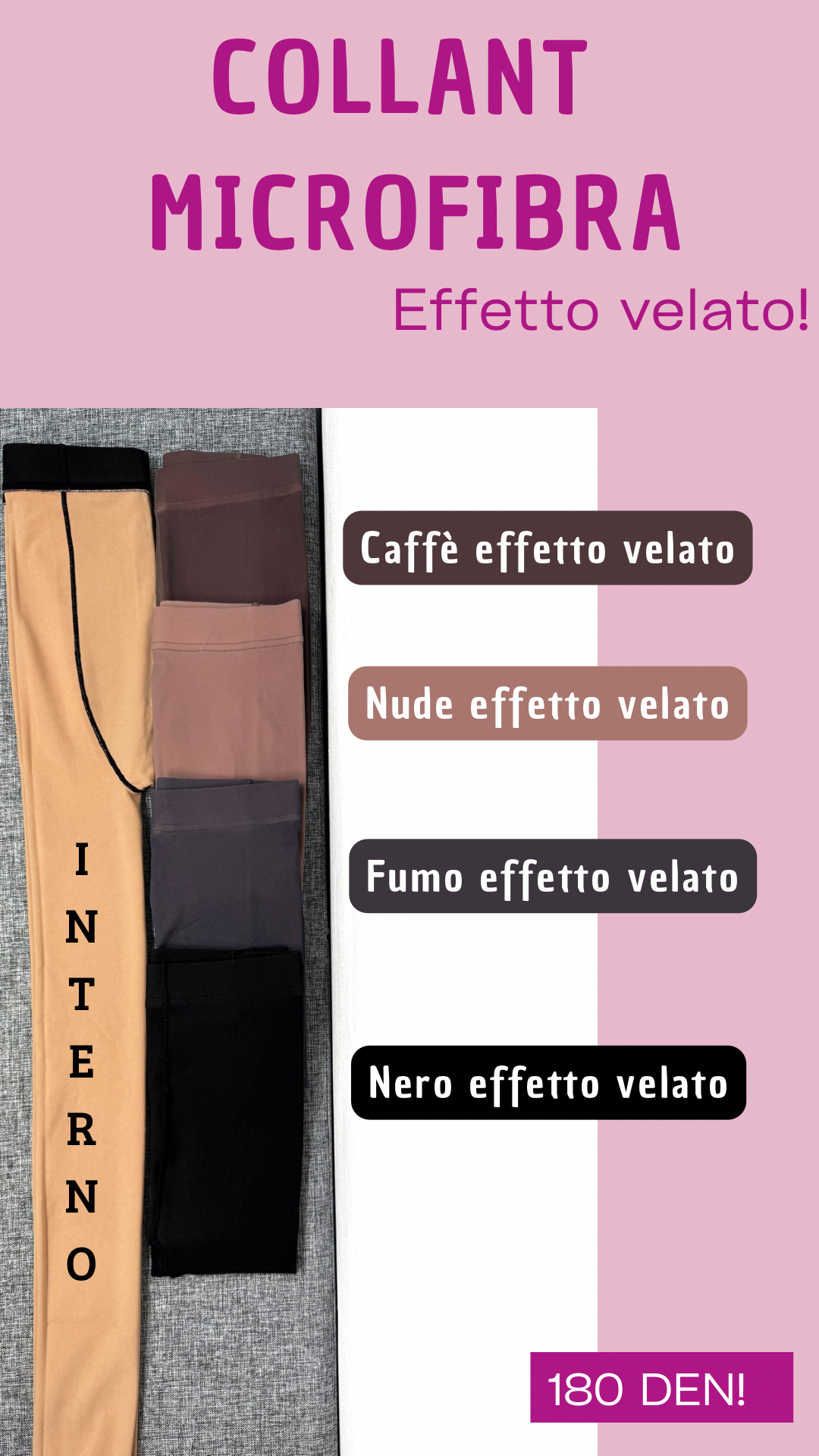 COLLANT MICROFIBRA NERO effetto velato