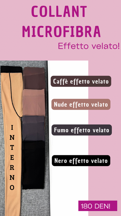 COLLANT MICROFIBRA NERO effetto velato