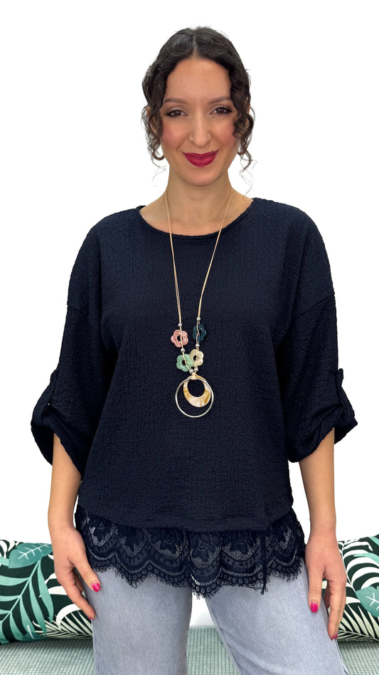 LA MAGLIA CON BALZA IN PIZZO