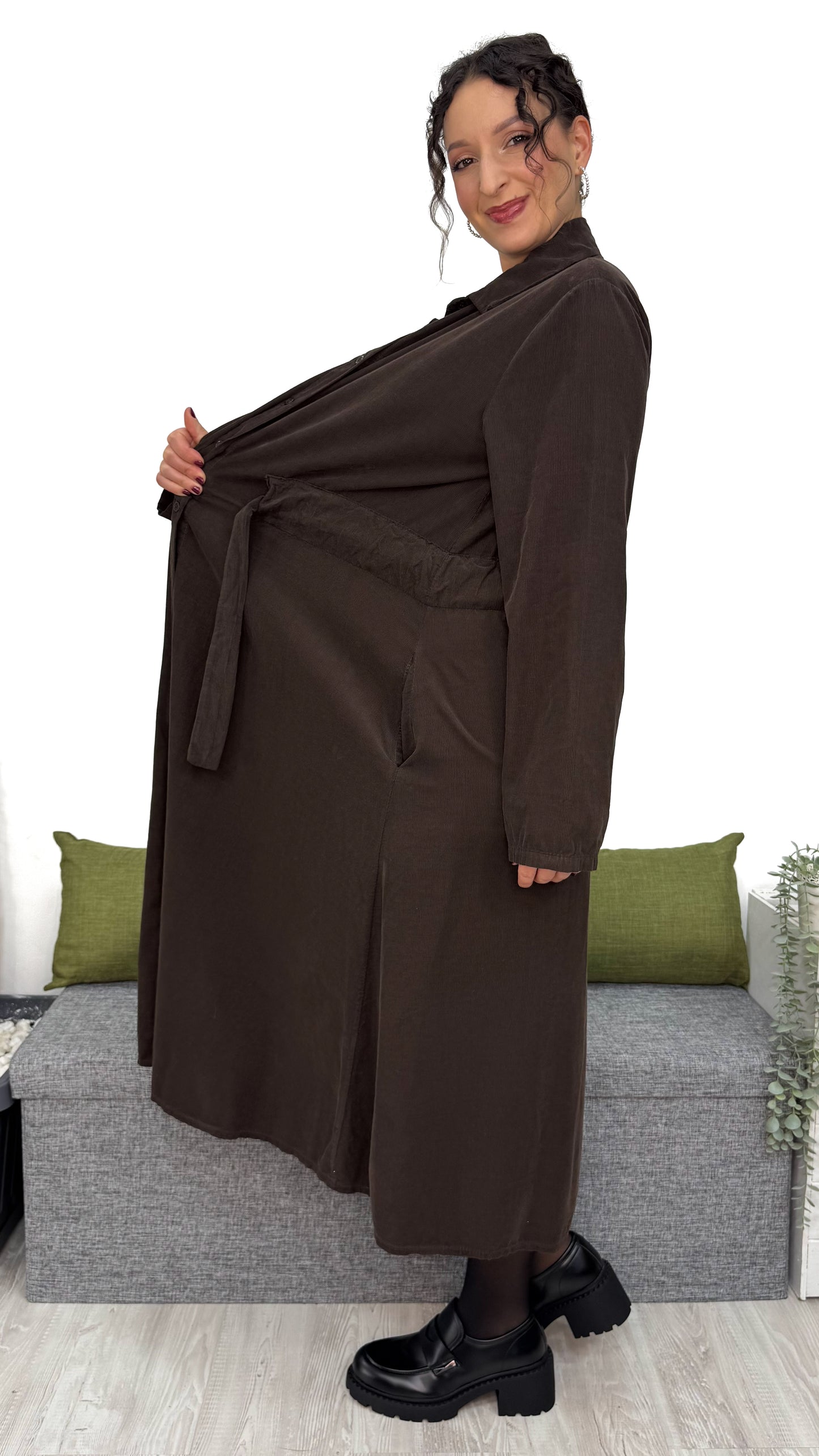 ABITO CAMICIONE IN VELLUTO