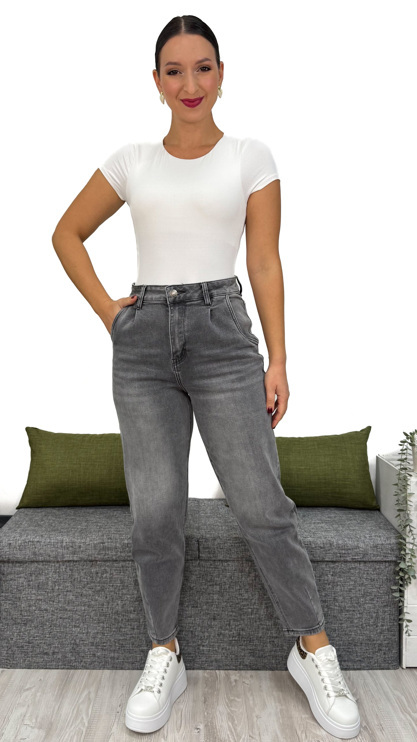 JEANS BALLON GRIGIO
