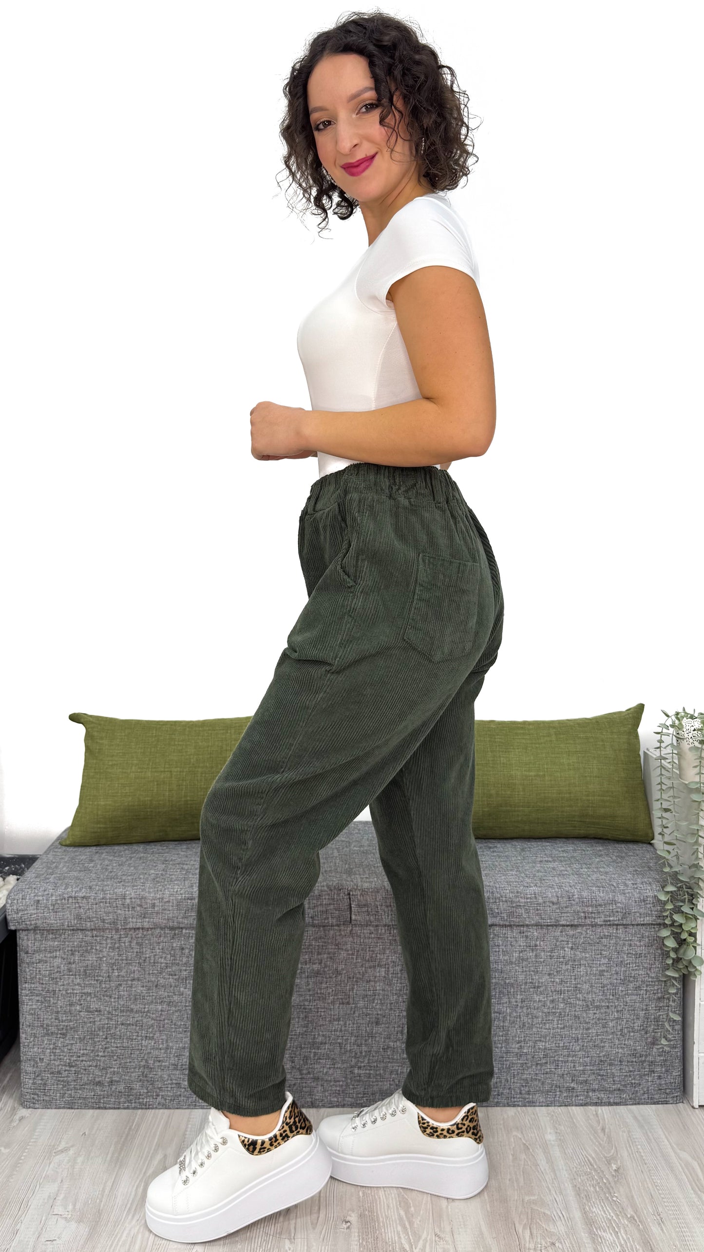 PANTALONE BALLON IN VELLUTO