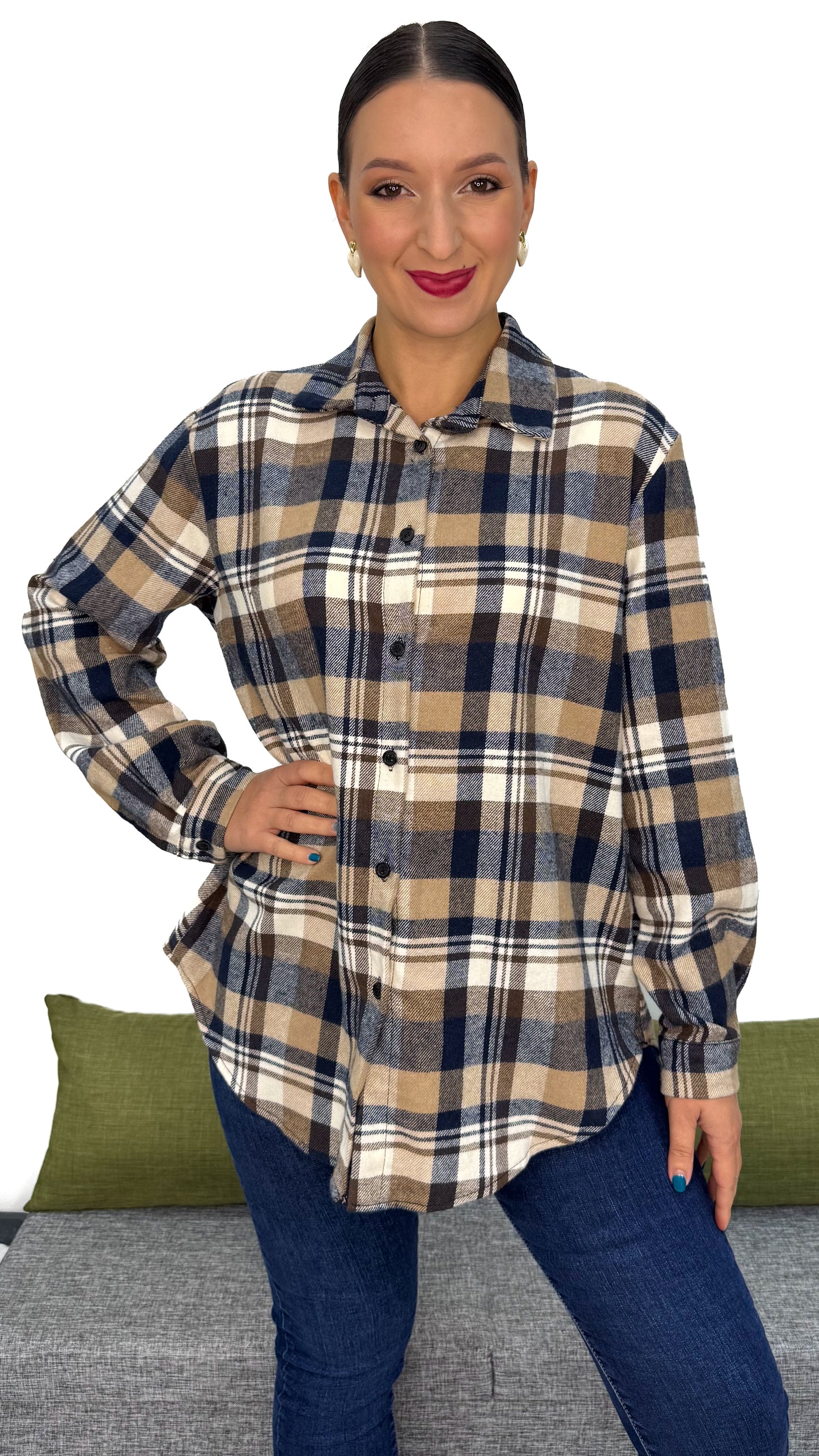 CAMICIA QUADRI IN FLANELLA