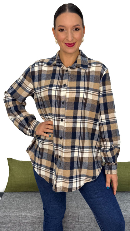 CAMICIA QUADRI IN FLANELLA