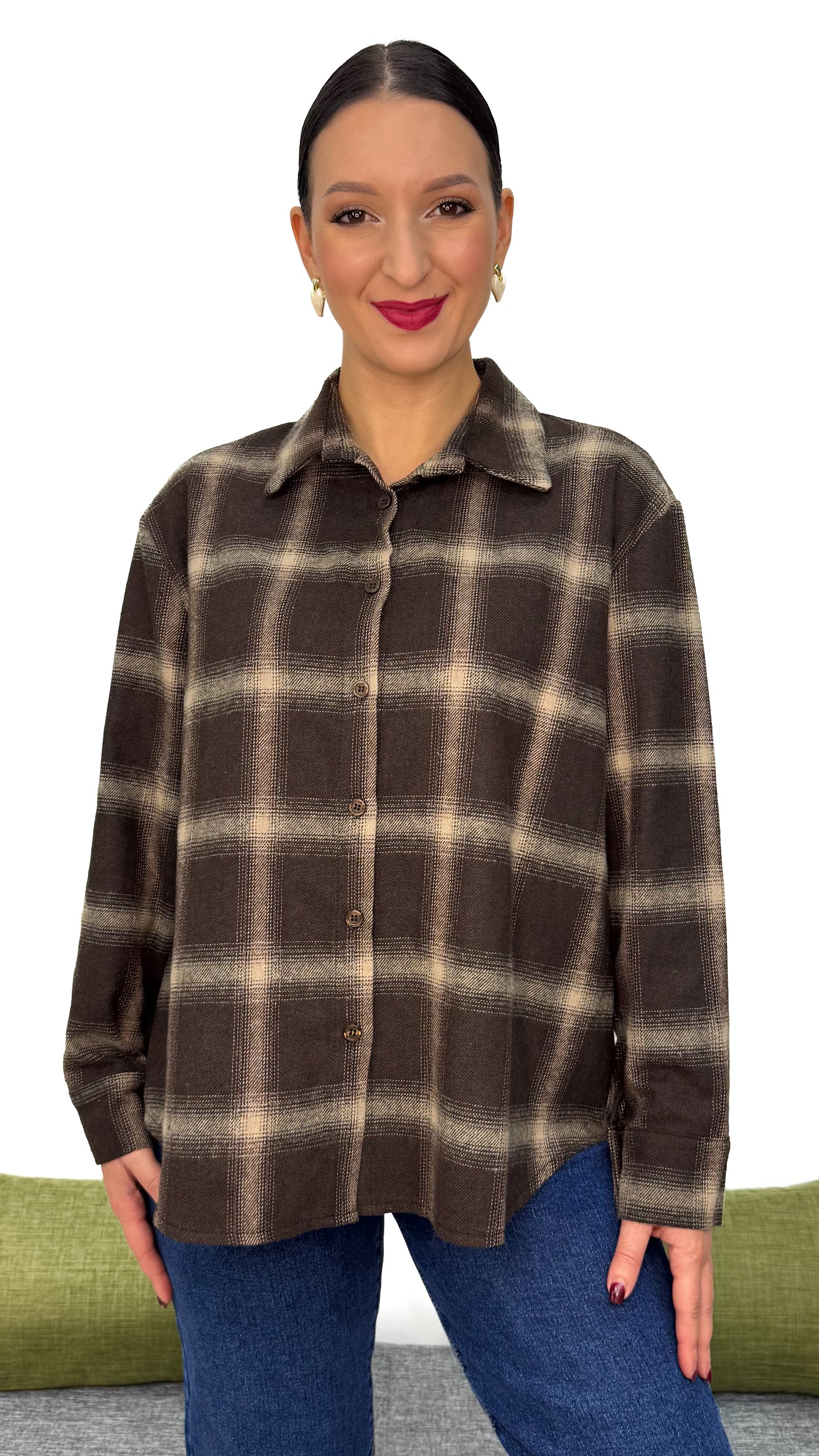 CAMICIA QUADRI IN FLANELLA